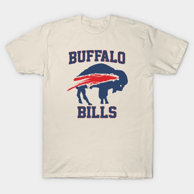 Blue Buffalo Bills - Football Team T-Shirt by Diamond Creative